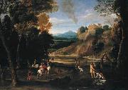 unknow artist, Landscape with a Hunting Party